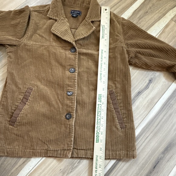 Bit & Bridle For Her Corduroy Jacket Womens S Tan Fall Coastal Grandma Boho - Picture 5 of 7